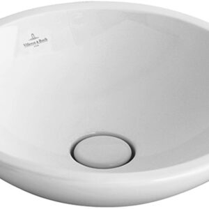 Lavoar tip bol Villeroy & Boch Loop&Friends Ceramic Plus 43cm fara preaplin ventil ceramic montare pe blat alb Alpin