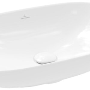 Lavoar tip bol Villeroy&Boch Loop&Friends 56x38cm cu preaplin material TitanCeram montare pe blat