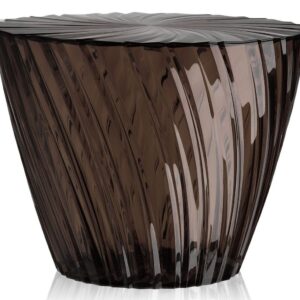 Masuta Kartell Sparkle design Tokujin Yoshioka diametru 45cm h 35cm fumuriu transparent