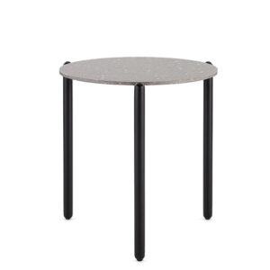 Masuta Kartell Undique design Patricia Urquiola 48x51x51cm baza metalica top ceramic gri Terrazzo