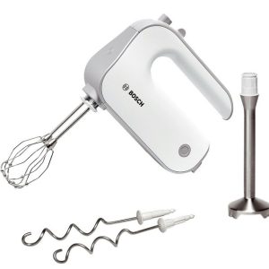 Mixer Bosch Turbo MFQ4080 500W 5 trepte + Turbo motor DC 2 teluri 2 carlige XL chopper picior blender vas mixare