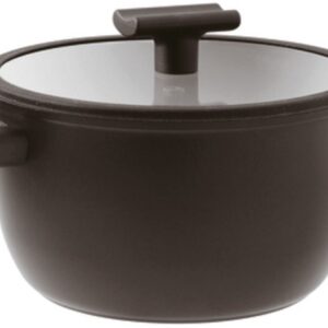 Oala cu capac Sambonet Titan Pro Double 28cm  7.6 litri  inductie  negru