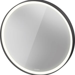 Oglinda Duravit Vitrium d 70cm iluminare LED cu senzor IP44 grafit aluminiu mat