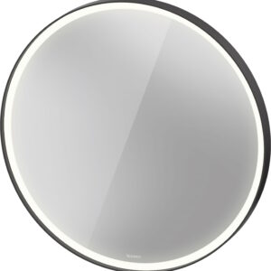 Oglinda Duravit Vitrium d 90cm iluminare LED cu senzor si dezaburire IP44 grafit aluminiu mat