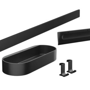 Pachet accesorii dus Hansgrohe Wallstoris negru mat