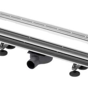 Pachet rigola Tece Linus Quadratum 70cm cu capac inox lucios