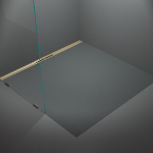 Pachet rigola de dus Kessel Linearis Infinity 90 Megastop 120cm capac bronz periat