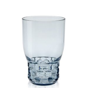 Pahar apa Kartell Jellies Family design Patricia Urquiola d 8.5cm h13cm albastru transparent