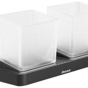 Pahar cu suport dublu Ravak Concept 10° TD 220.20 black
