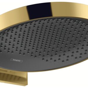 Palarie de dus Hansgrohe Rainfinity 360 1 jet cu placa de conectare la perete gold optic lustruit