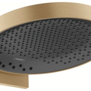 Palarie de dus Hansgrohe Rainfinity 360 3 tipuri de jet cu placa de conectare la perete bronz periat