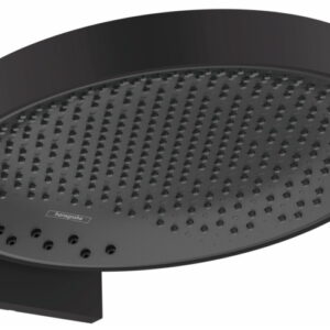 Palarie de dus Hansgrohe Rainfinity 360 3 tipuri de jet cu placa de conectare la perete negru mat