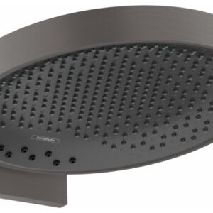 Palarie de dus Hansgrohe Rainfinity 360 3 tipuri de jet cu placa de conectare la perete negru periat