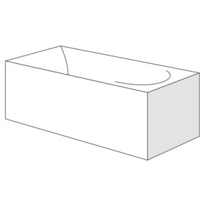 Panou lateral pentru cada Radaway Evia 150x80cm h56cm