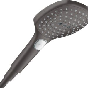 Para de dus Hansgrohe Raindance Select E 120 cu 3 jeturi negru periat