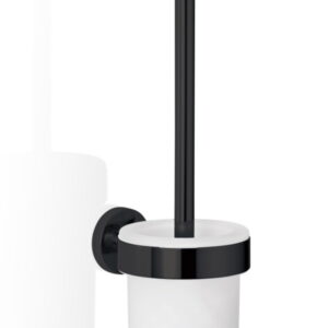 Perie WC cu suport Decor Walther Basic cu prindere pe perete negru mat