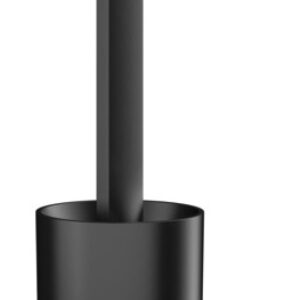 Perie wc Hansgrohe Wallstoris cu fixare pe perete negru mat