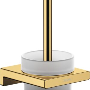 Perie wc cu suport Hansgrohe AddStoris gold optic lustruit