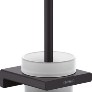 Perie wc cu suport Hansgrohe AddStoris negru mat