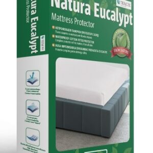 Protectie saltea iSleep Natura Eucalypt 120x200cm impermeabila