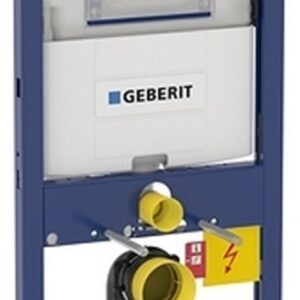 Rezervor incastrat Geberit Duofix Omega de 12 cm grosime si cadru cu actionare frontala sau de sus H82 cm