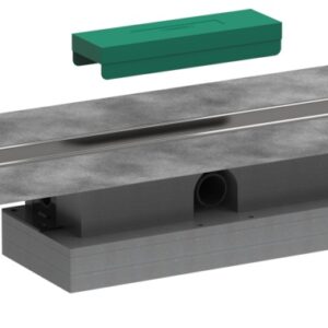 Rigola de pardoseala pentru dus Hansgrohe uBox 100cm pardoseli minim 57mm pentru capac faiantabil