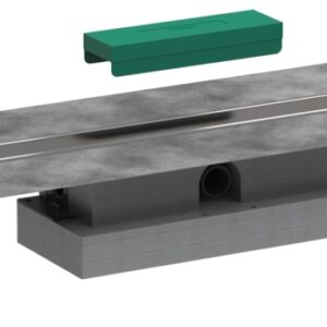 Rigola de pardoseala pentru dus Hansgrohe uBox 120cm pardoseli minim 57mm pentru capac faiantabil