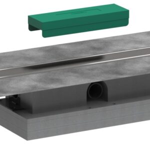 Rigola de pardoseala pentru dus Hansgrohe uBox 80cm pardoseli minim 57mm pentru capac faiantabil