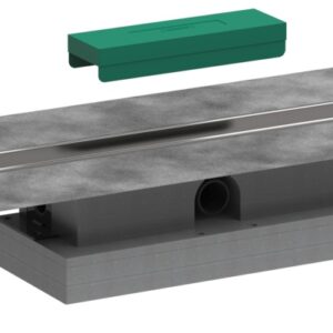 Rigola de pardoseala pentru dus Hansgrohe uBox 90cm pardoseli minim 57mm pentru capac faiantabil