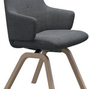 Scaun Stressless Rosemary v2 L Low D200 cu brate cadru natur tapiterie textil Jasmine Dark Grey