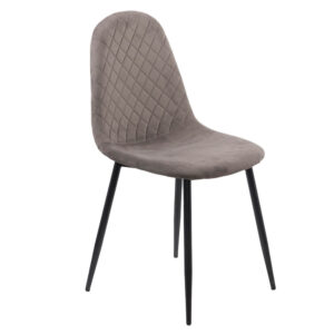 Scaun de bucatarie din catifea BUC 237X gri