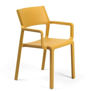 Scaun exterior Nardi Trill Armchair cu brate  galben