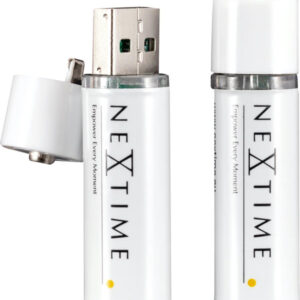 Set 2 acumulatori Li-Ion tip AA NeXtime USB alb