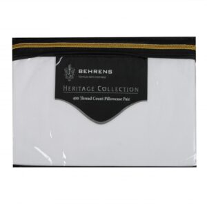 Set 2 fete de perna Behrens 400TC 50x75cm alb