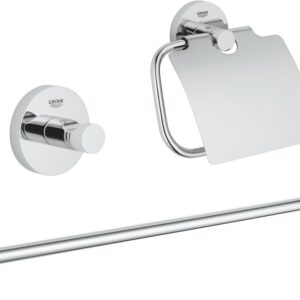 Set 3 accesorii baie Grohe Essentials Guest 3-in-1  crom