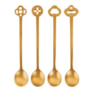 Set 4 lingurite Sambonet Party Oriental inox coniac antichizat