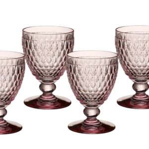 Set 4 pahare apa Villeroy & Boch Boston Tumbler roz 144mm 0 40 litri