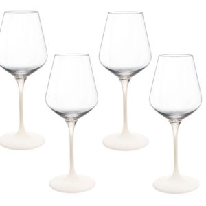 Set 4 pahare vin alb Villeroy & Boch Manufacture Rock Blanc 380 ml