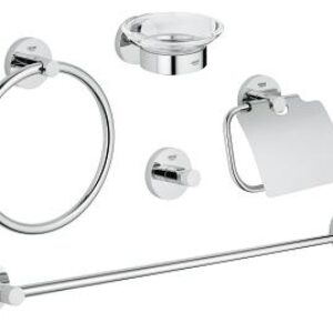 Set accesorii Grohe Essentials 5-in-1 crom