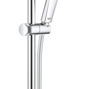 Set de dus Grohe Vitalio SmartActive 130 Cube para de dus 3 jeturi furtun 175cm bara de dus 60cm savoniera crom