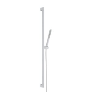 Set de dus Hansgrohe HG Pulsify S 1jet EcoSmart+ cu bara de dus 90cm alb mat