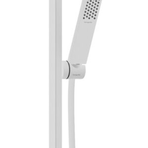 Set de dus Hansgrohe Pulsify E EcoSmart+ cu 1 jet si bara de 0.66 m alb mat
