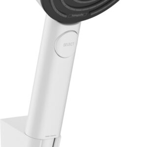 Set de dus Hansgrohe Pulsify Select 105 Relaxation cu 3 tipuri de jet agatatoare si furtun 1 25m alb mat
