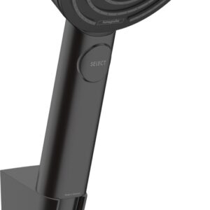 Set de dus Hansgrohe Pulsify Select 105 Relaxation cu 3 tipuri de jet agatatoare si furtun 1 25m negru mat EXPUS