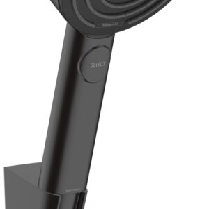 Set de dus Hansgrohe Pulsify Select 105 Relaxation cu 3 tipuri de jet agatatoare si furtun 1 6 m negru mat