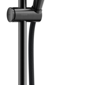 Set de dus Hansgrohe Rainfinity 130 3 tipuri de jet cu bara 60cm furtun 1.6m negru periat