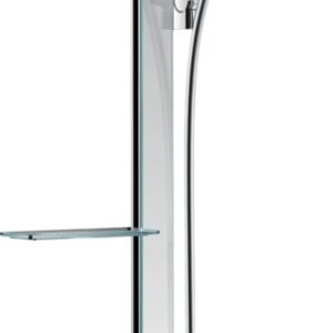 Set de dus Hansgrohe Rainfinity 130 3 tipuri de jet cu bara 90cm furtun 1.6m si savoniera crom