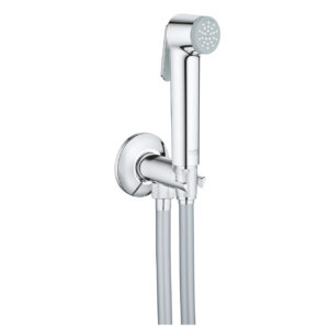 Set de dus igiena intima Grohe Tempesta-F Trigger Spray 30 cu agatatoare cu valva integrata furtun 100cm crom