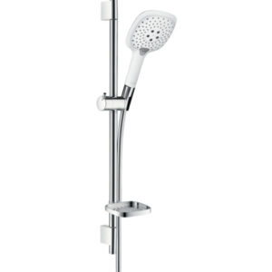 Set dus Hansgrohe Raindance Select E 150 3jet cu bara 65cm furtun 1.6m savoniera si para cu 3 functii