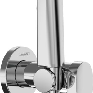 Set dus igiena intima Hansgrohe Bidette S EcoSmart+ 1 jet  furtun si robinet cu agatatoare  necesita corp incastrat  crom